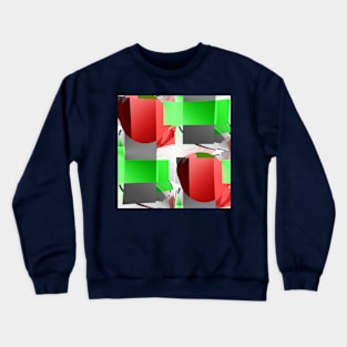 Red, green and grey Crewneck Sweatshirt